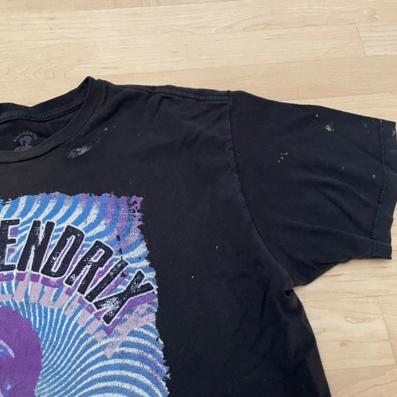 Jimi Hendrix Purple Haze T-Shirt Black size Large - Picture 3 of 6